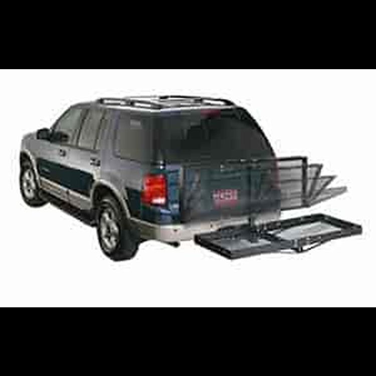 Hitch Mounted Cargo Carrier Folding