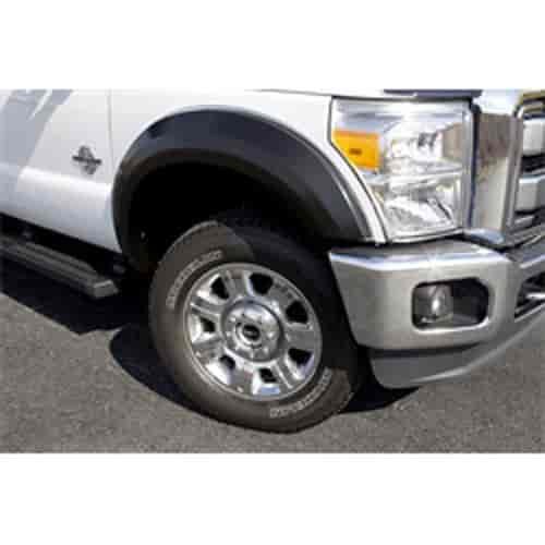 Extra Wide Style Fender Flare Set Front And Rear Textured Black
