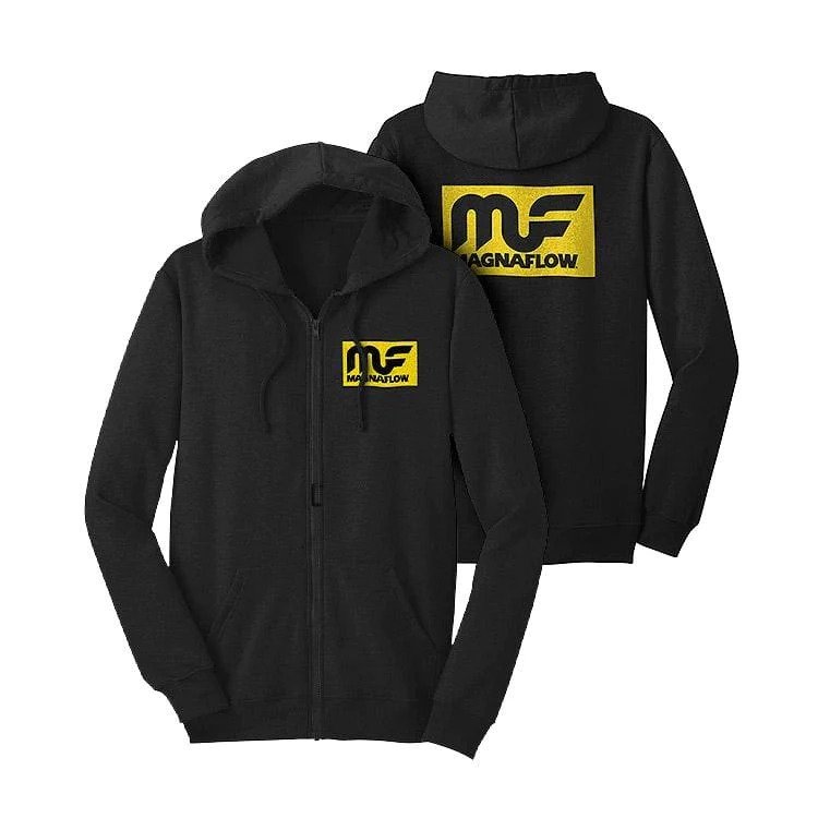 Black Classic Logo Zip Up Hoodie 028001-M