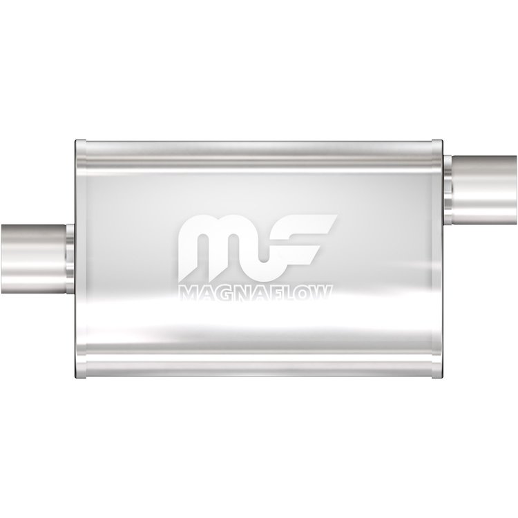 11225 Oval Straight-Through Performance Exhaust Muffler