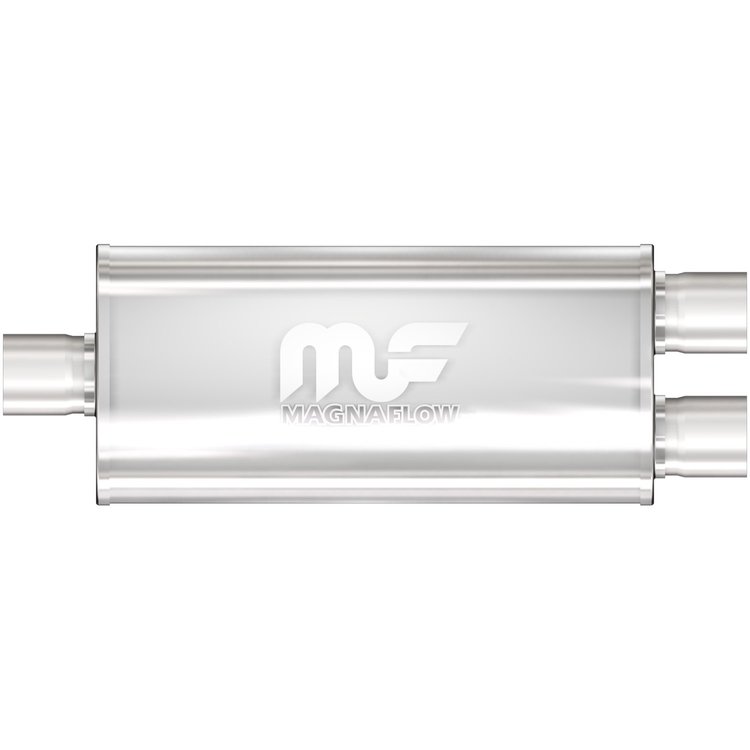 12198 Oval Straight-Through Performance Exhaust Muffler