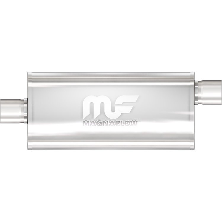 12229 Oval Straight-Through Performance Exhaust Muffler