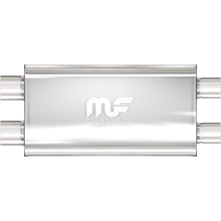 12568 Oval Straight-Through Performance Exhaust Muffler