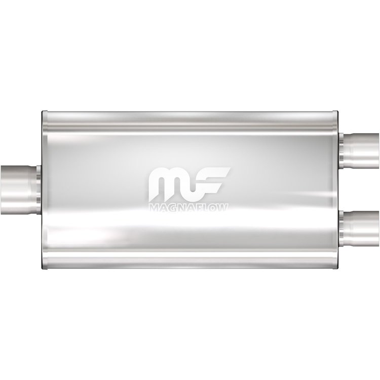 12594 Oval Straight-Through Performance Exhaust Muffler