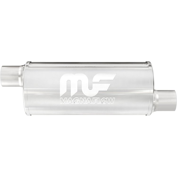 12636 Round Straight-Through Performance Exhaust Muffler