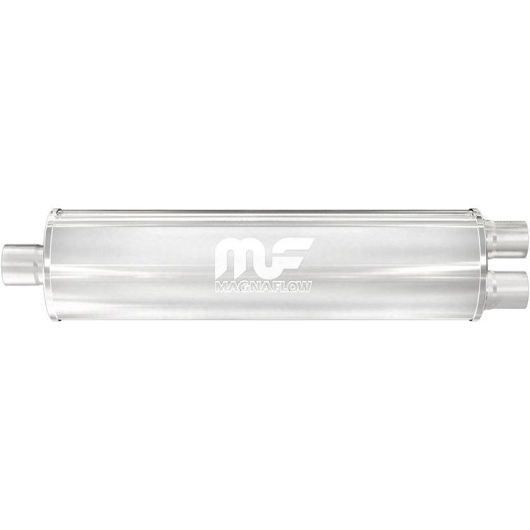 12762 Round Straight-Through Performance Exhaust Muffler