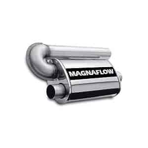 Polished Stainless Steel Muffler Inlet: 2-1/2"