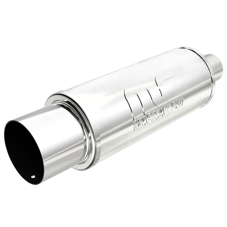 14857 Street Round Straight-Through Performance Exhaust Muffler