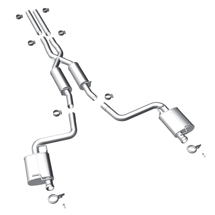Cat-Back Exhaust System 2011-14 Dodge Challenger 3.6L V6