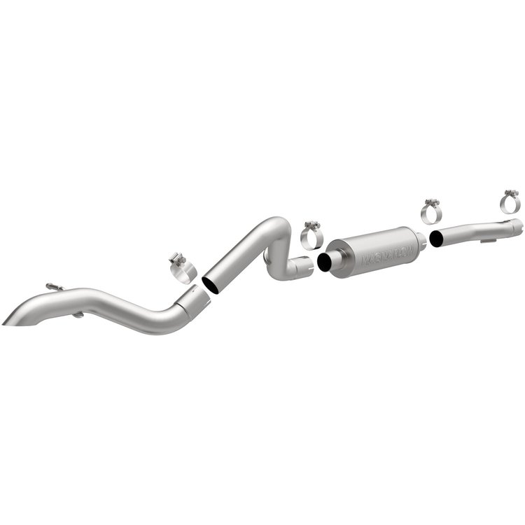 Rock Crawler Series Cat-Back Exhaust System 2007-2011 Jeep Wrangler JK 2-Door 3.8L V6