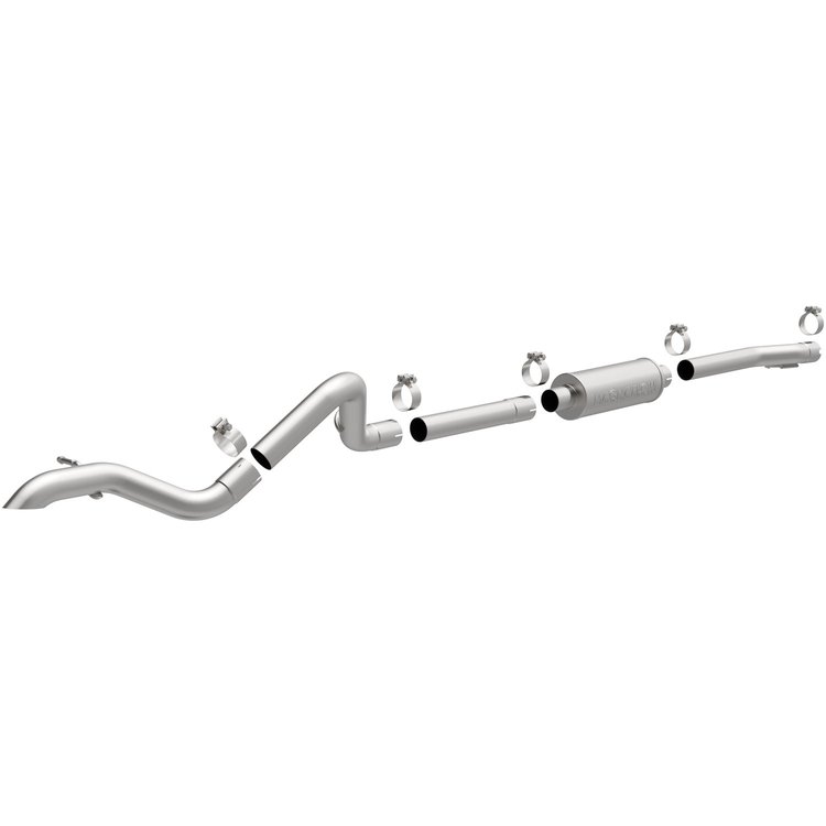 15239 Rock Crawler Series Cat-Back Performance Exhaust System for 2007-2011 Jeep Wrangler