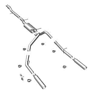 MF Series Cat-Back Exhaust System 2010 Silverado/Sierra 1500 6.0L Hybrid