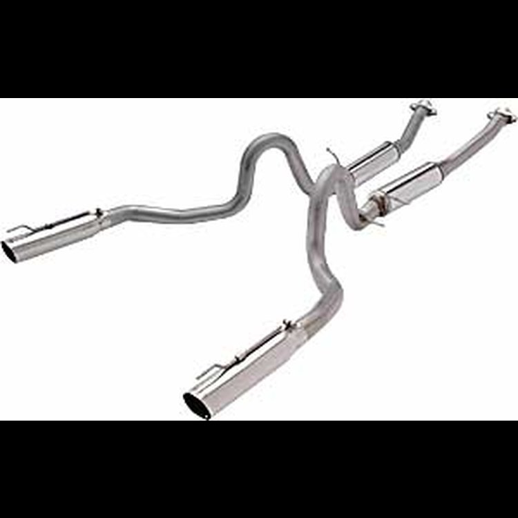Complete Exhaust System without Catalytic Converters 1999-2004 Mustang GT Includes: