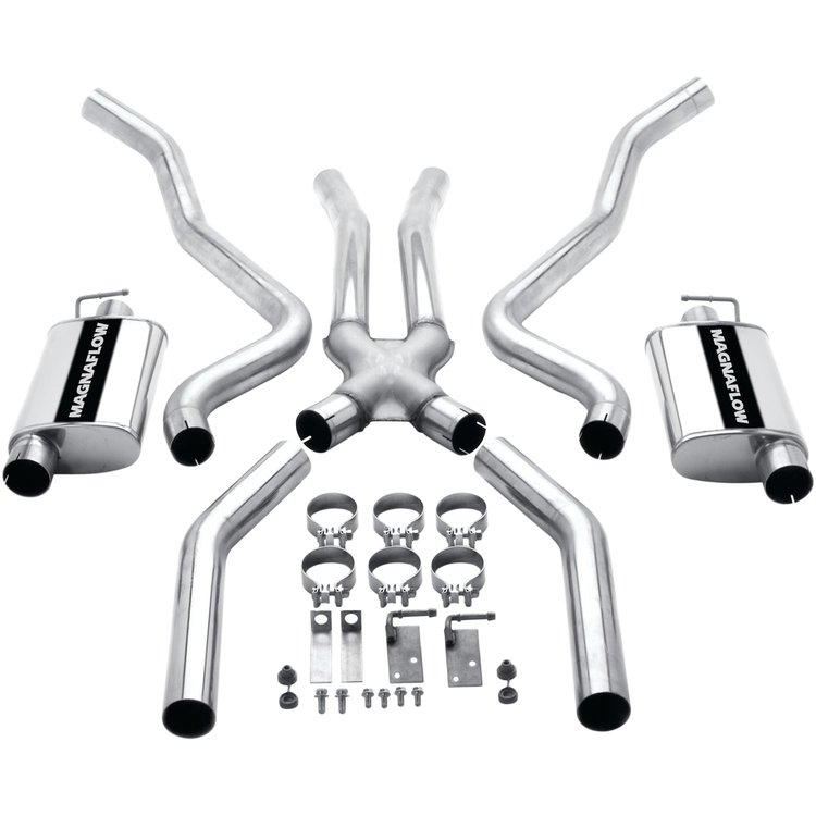 15852 Street Series Crossmember-Back Performance Exhaust System Fits Select Dodge, Plymouth Models