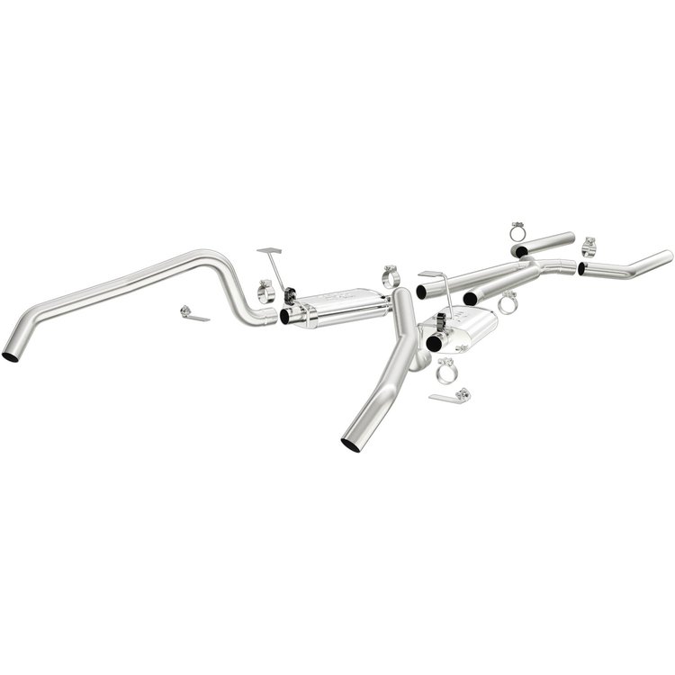 15896 Street Series Crossmember-Back Performance Exhaust System Fits Select Buick, Chevrolet, Oldsmobile, Pontiac Models