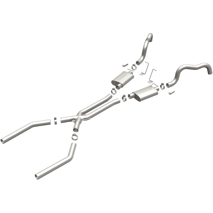 15899 Street Series Crossmember-Back Performance Exhaust System Fits Select Buick, Chevrolet, Oldsmobile, Pontiac Models