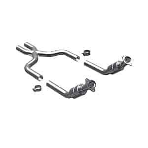 Tru-X Stainless Steel Crossover Pipe w/Converter