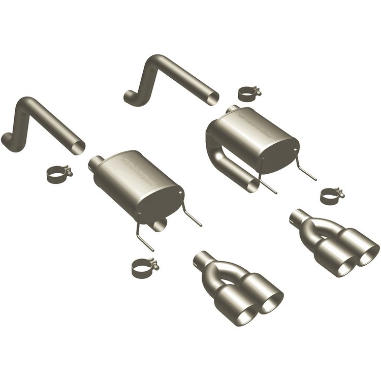 Axle-Back Exhaust System 2009-11 Corvette 6.2L V8