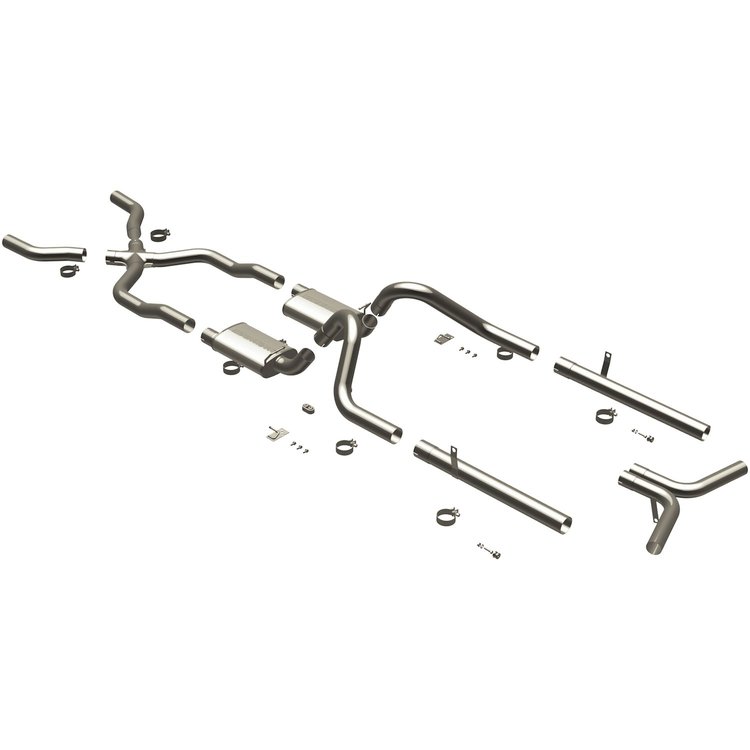 16596 Street Series Crossmember-Back Performance Exhaust System for 1955-1957 Chevrolet Bel Air