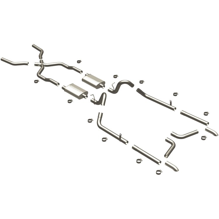 16792 Street Series Crossmember-Back Performance Exhaust System for 1955-1957 Chevrolet Bel Air