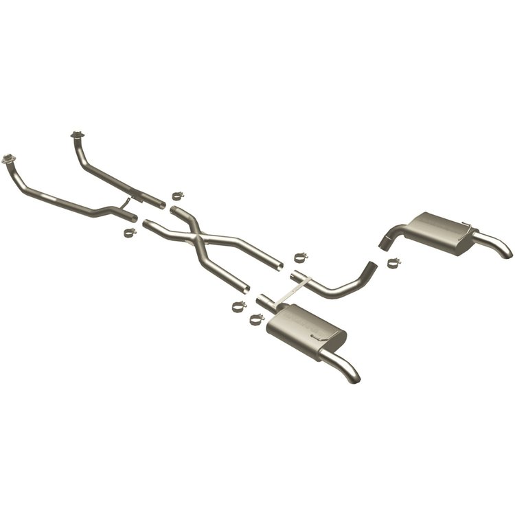 16842 Street Series Crossmember-Back Performance Exhaust System for 1968-1973 Chevrolet Corvette