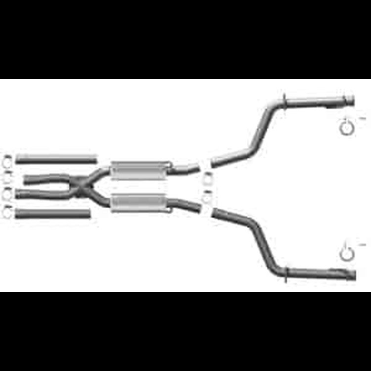 Cat-Back Exhaust System 2009 Challenger RT 5.7L HEMI