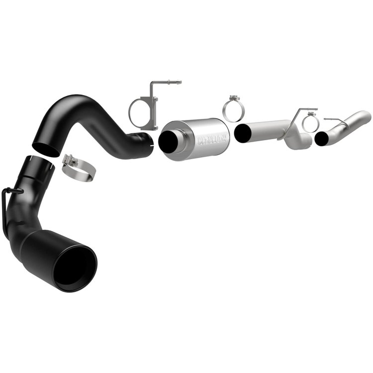 Black Series Performance Exhaust System 2006-07 Duramax 6.6L Extended Cab, Long Bed