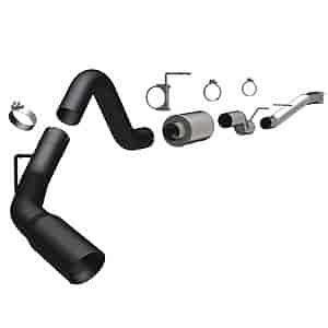 Black Series Performance Exhaust System 2007-10 Duramax 6.6L Crew Cab, Short Bed