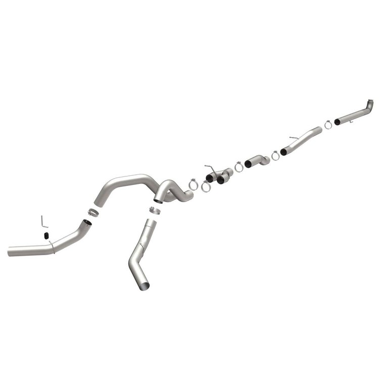 Aluminized Turbo-Back Custom Builder Pipe Kit 2001-04 GM 2500HD/3500 6.6L Diesel