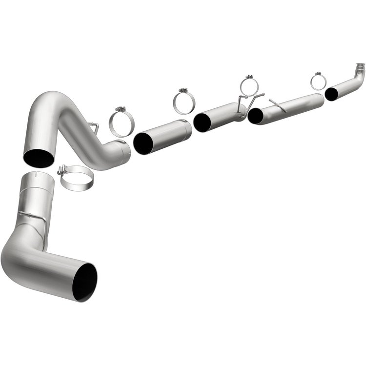 Aluminized Turbo-Back Custom Builder Pipe Kit 2001-04 GM 2500HD/3500 6.6L Diesel