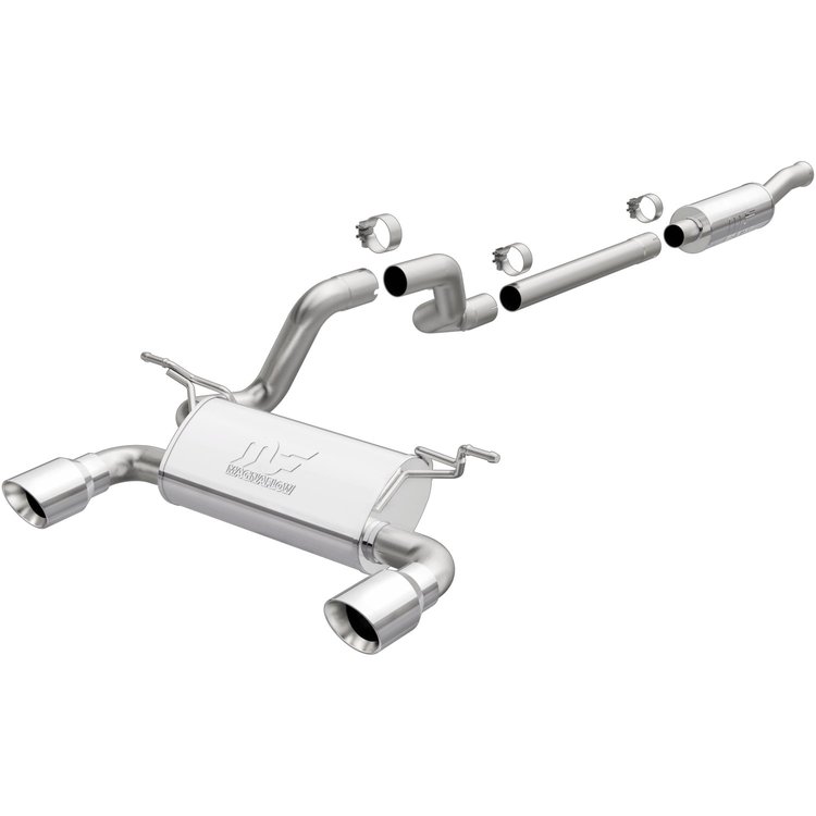 19416 Street Series Cat-Back Performance Exhaust System Fits Select Jeep Wrangler