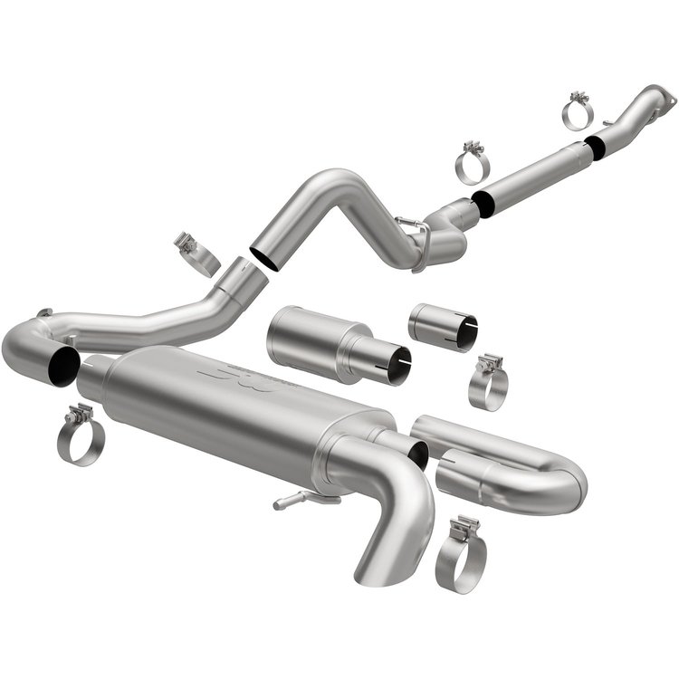 19556 Overland Series Cat-Back Performance Exhaust System Fits Select Ford Bronco