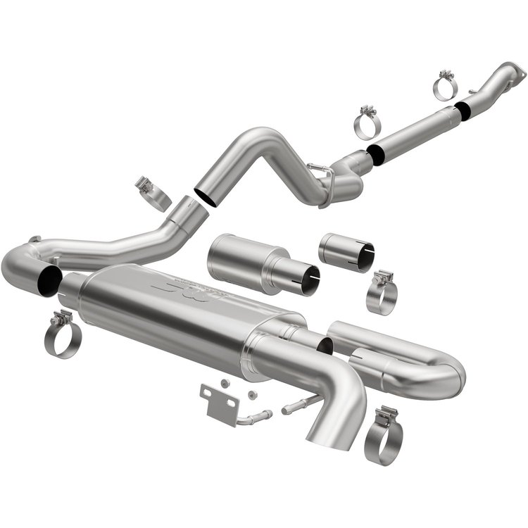 19559 Overland Series Cat-Back Performance Exhaust System Fits Select Ford Bronco