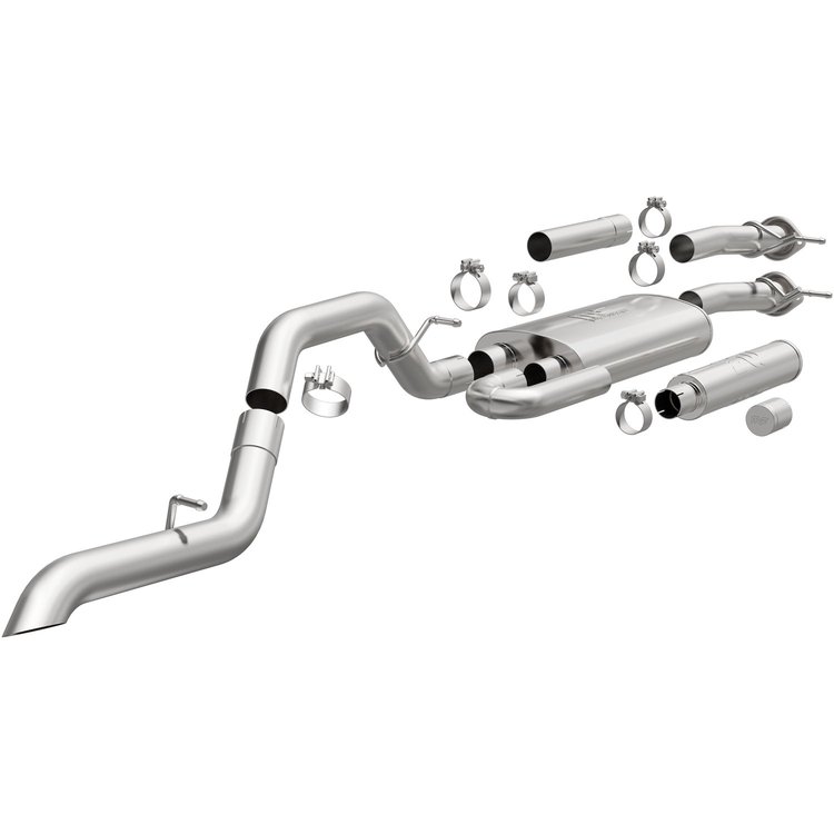 19569 Overland Series Cat-Back Performance Exhaust System Fits Select Chevrolet, GMC Models
