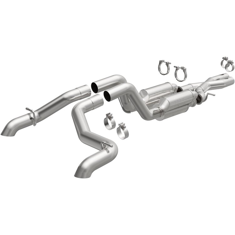 19582 Rock Crawler Series Cat-Back Performance Exhaust System Fits Select Jeep Wrangler