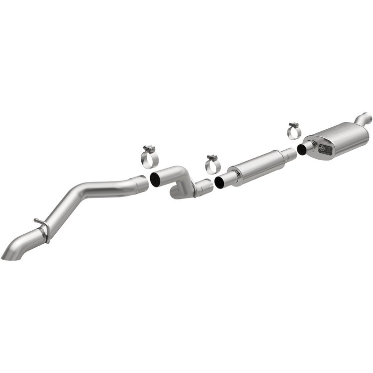 19592 Overland Series Cat-Back Performance Exhaust System Fits Select Jeep Wrangler