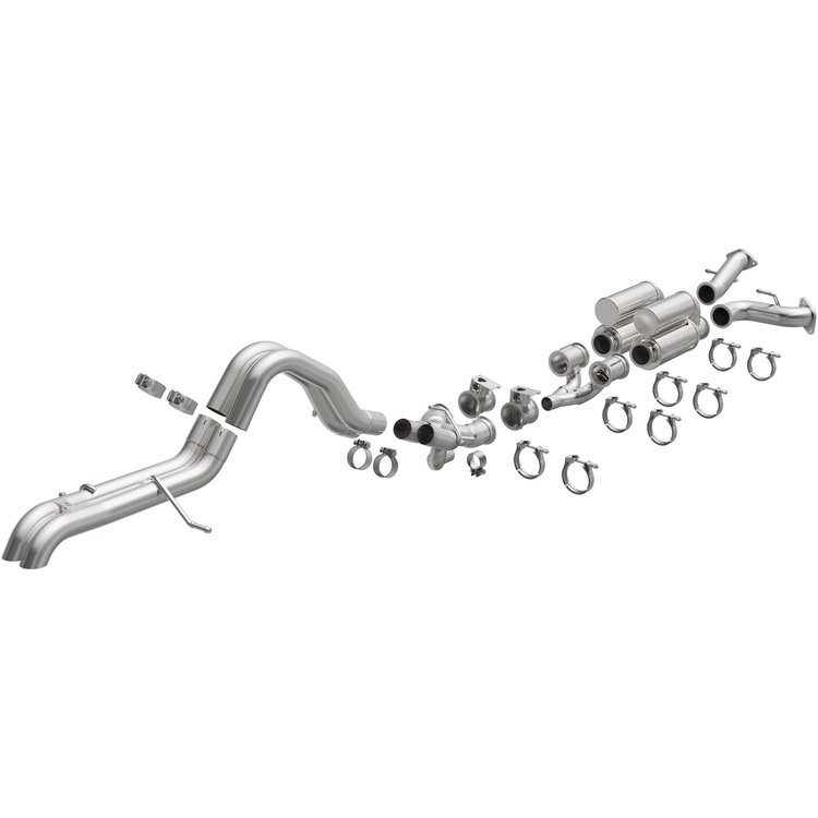 19619 Overland Series Cat-Back Performance Exhaust System Fits Select Ford Bronco