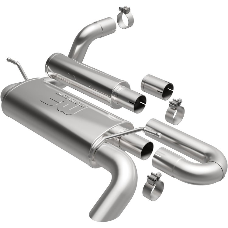19620 Overland Series Axle-Back Performance Exhaust System Fits Select Jeep Wrangler