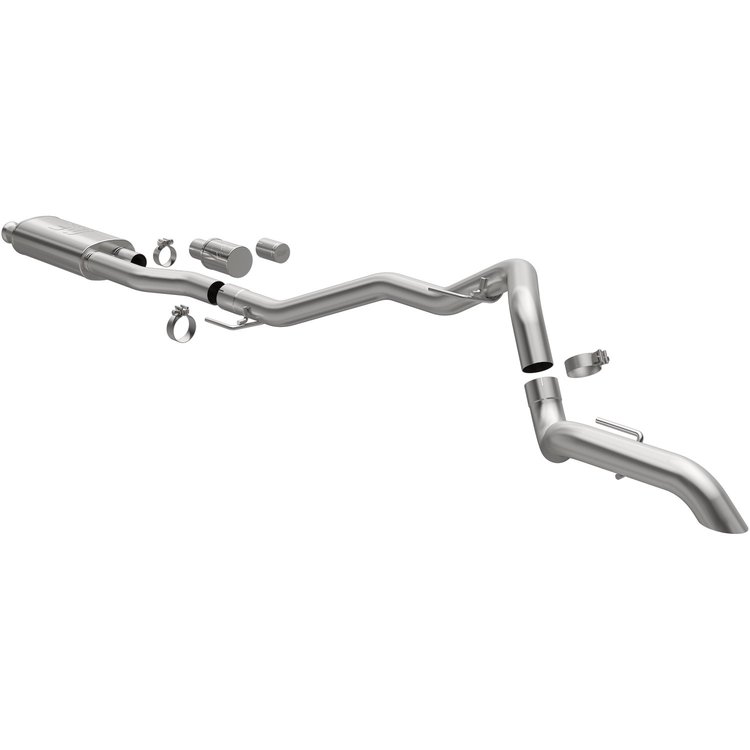19621 Overland Series Cat-Back Performance Exhaust System Fits Select Jeep Gladiator