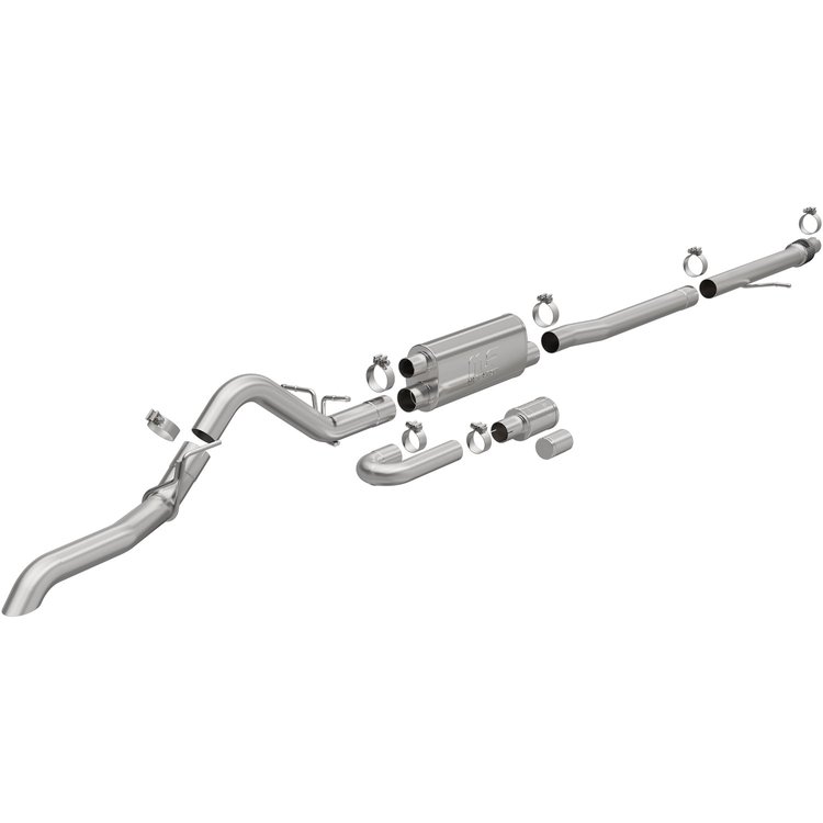 19636 Overland Series Cat-Back Performance Exhaust System Fits Select Ford Ranger