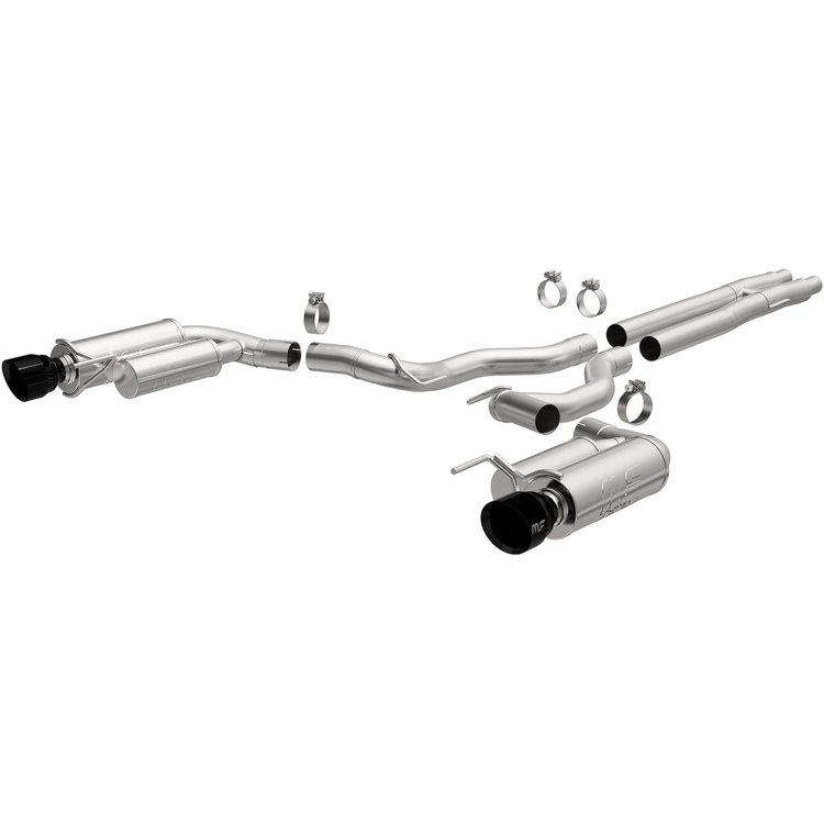 19645 Competition Series Cat-Back Performance Exhaust System Fits Select Ford Mustang