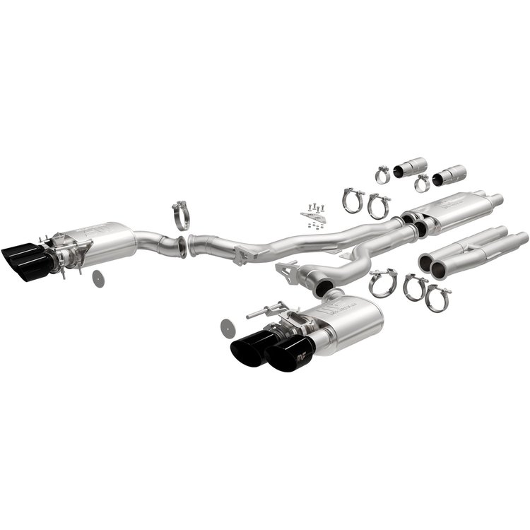 19646 xMOD Series Cat-Back Performance Exhaust System Fits Select Ford Mustang