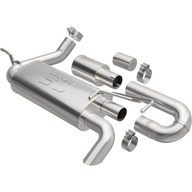 19668 Overland Series Axle-Back Performance Exhaust System Fits Select Jeep Models