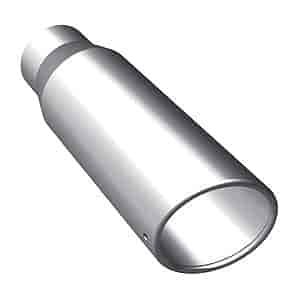 Polished Stainless Steel Exhaust Tip Inlet: 3" I.D.