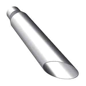 Polished Stainless Steel Exhaust Tip Inlet: 2.5" I.D.