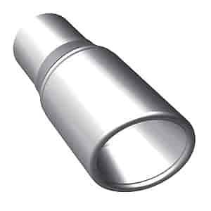 Polished Stainless Steel Exhaust Tip Inlet: 2.25" I.D.