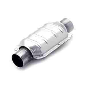 Oval Catalytic Converter 2.5" Inlet/Outlet Diameter