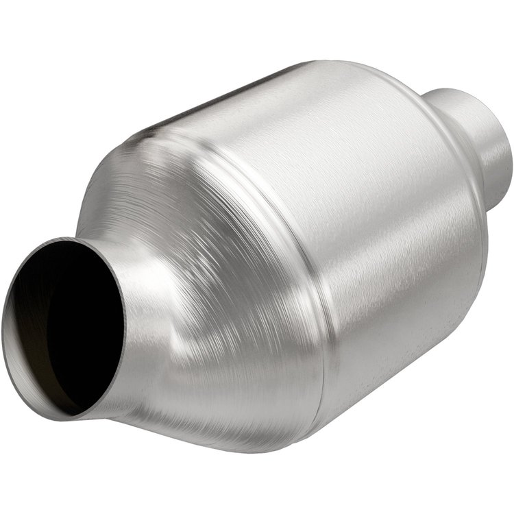 California Emissions OBD-II Spun Catalytic Converter Inlet/Outlet: 2.25" (Angled Inlet)