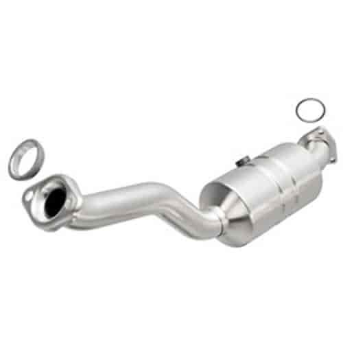 Direct Fit California Catalytic Converter 2 in. ID/OD 11 in. Length 5 in. Width 25.75 in. Overall Length