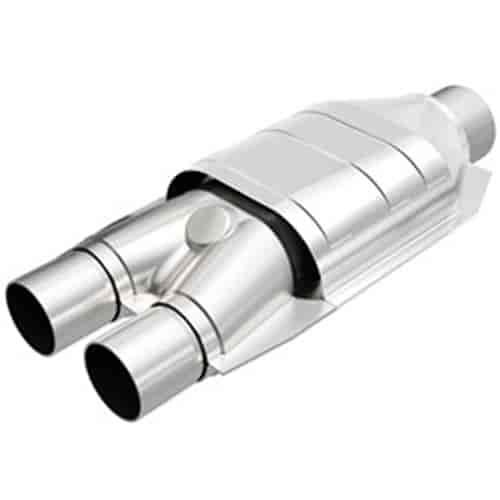 Universal California Catalytic Converter 2 in. ID 2.5 in. OD 16 in. Length 7 in. Width